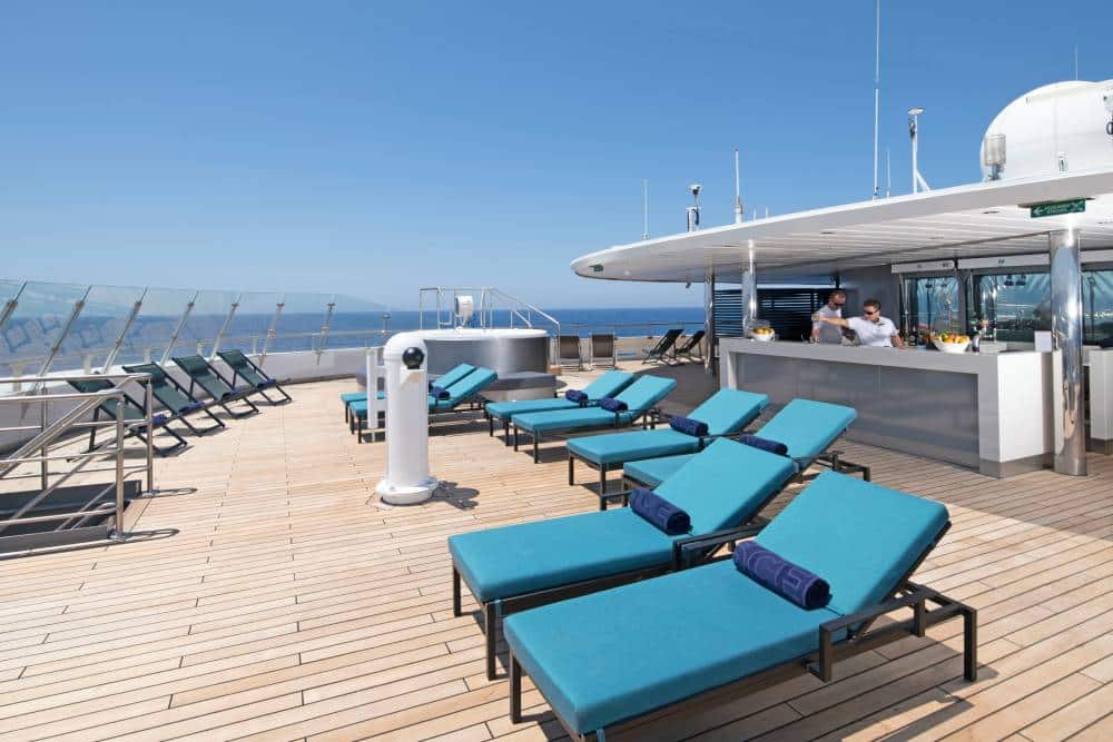 Luxus Kreuzfahrt Panorama Deck Bar Scenic Eclipse