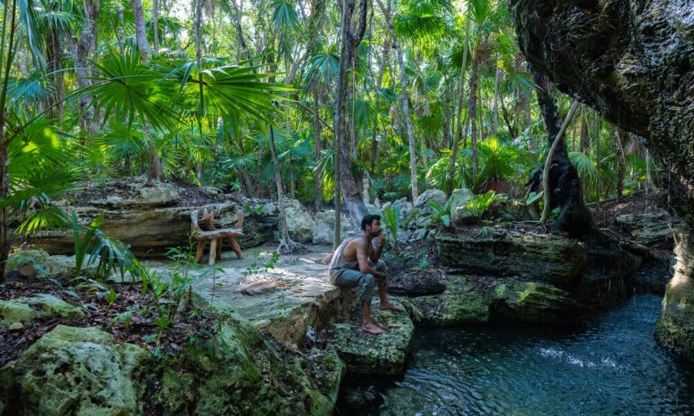 Wellness Resort in Mexiko Mann Dschungel-Spa Riviera Maya