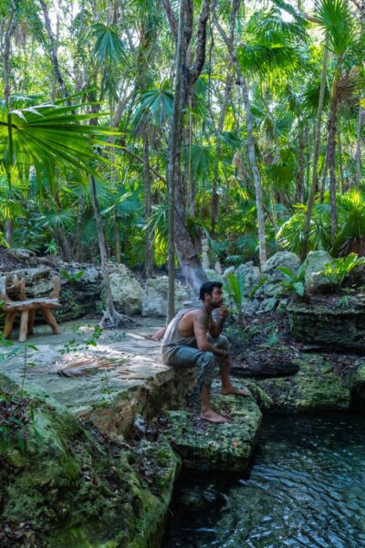 Wellness Resort in Mexiko Mann Dschungel-Spa Riviera Maya