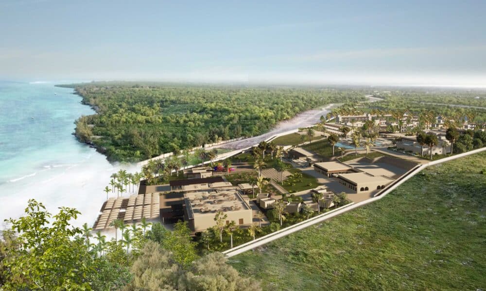 Luxusreise in Afrika - Resort von Oben