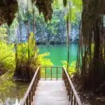 Dominikanischen Republik Ferien Drei Augen Höhle Santo Domingo Ojos Nationalpark