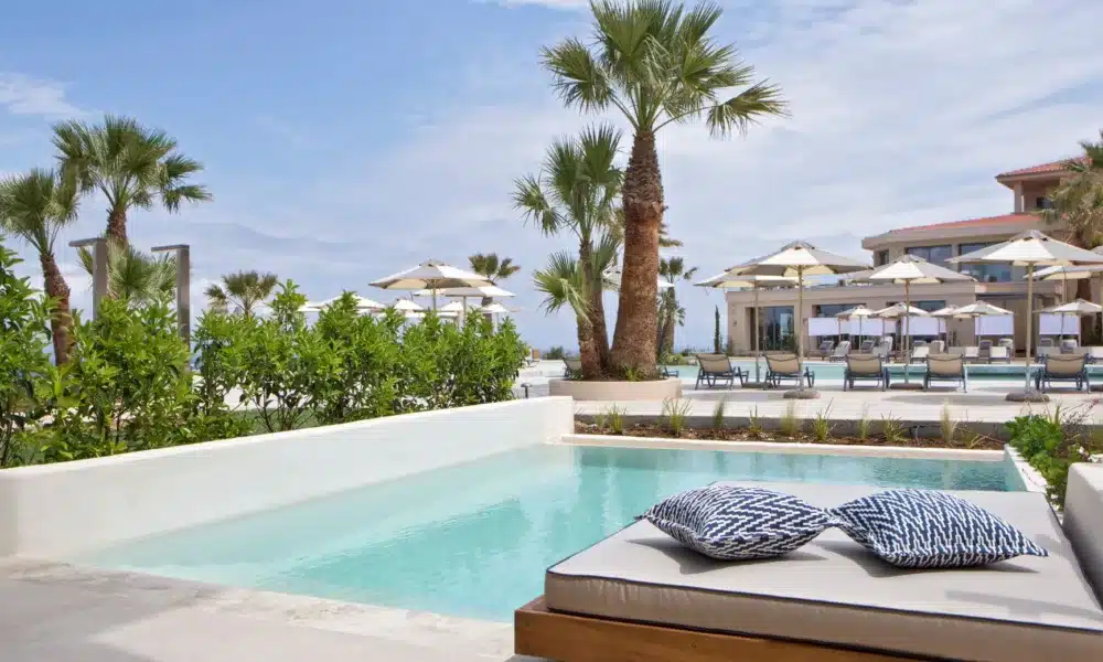 © Cora Hotel & Spa Suite 1, Chalkidiki Wellness Reise Pool Palmen Liegebett, Neueröffnung Luxus Ferien