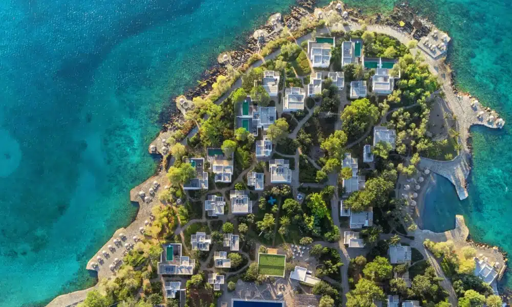 Kreta Resort Kreta Luftaufnahme Resortanlage Meer