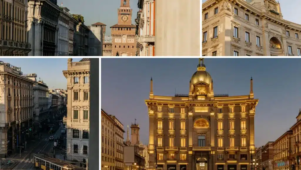 © Palazzo Cordusio, Fassade Via Broletto, Gran Melia, Kuppel