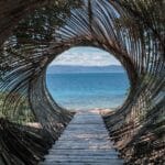 Tunnel Steg Holz Meer © SOWK Resort Koh Phangan