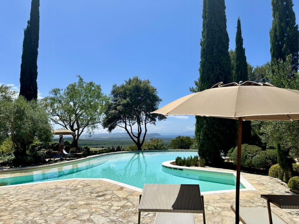 Pool des Poggio ai Santi Toskana Urlaub Ferien