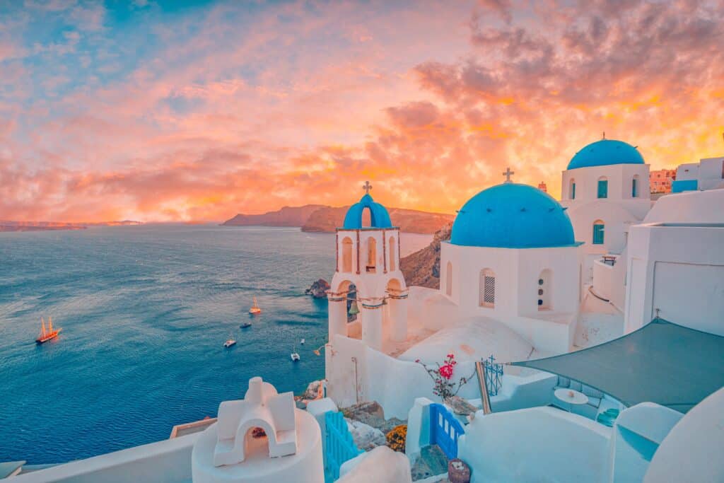 Sonnenuntergang auf Santorini