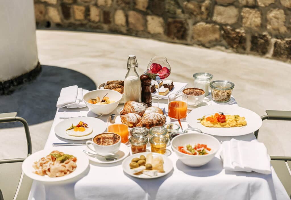 Leuchtturm Punta Imperatore Close-Up vom Frühstück